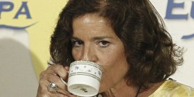 Ana Botella y su Relaxing cup of café con leche