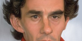 Caricatura de Ayrton Senna