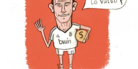 Caricatura de Gareth Bale