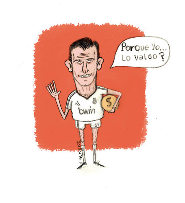 Caricatura de Gareth Bale
