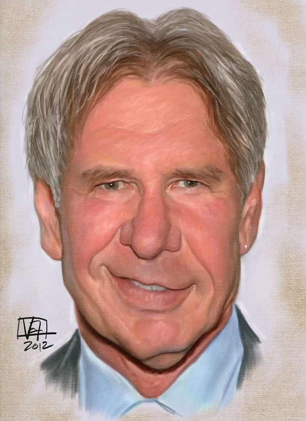 Caricatura de Harrison Ford