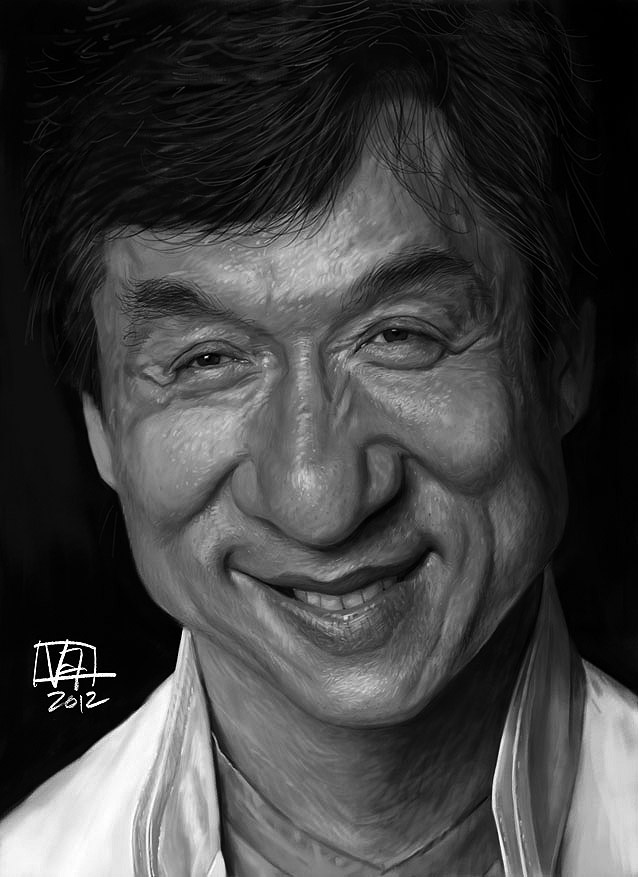 Caricatura de Jackie Chan