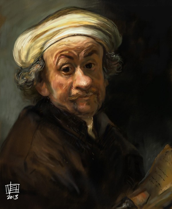 Caricatura de Rembrandt