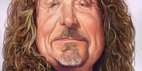 Caricatura de Robert Plant