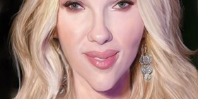 Caricatura de Scarlett Johansson