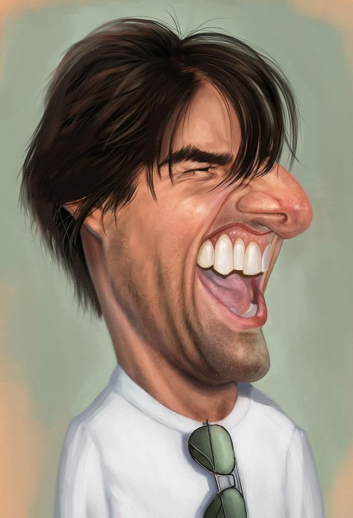 Caricatura de Tom Cruise