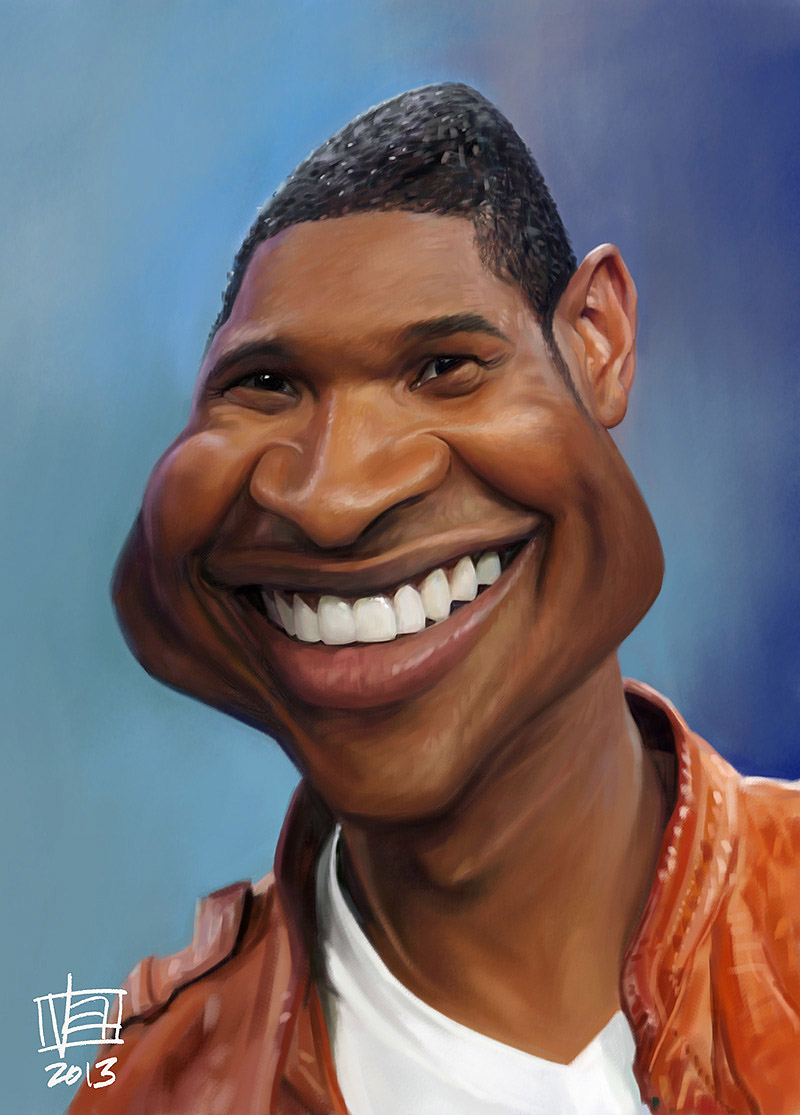 Caricatura de Usher