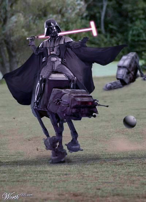 Darth Vader prácticando Polo