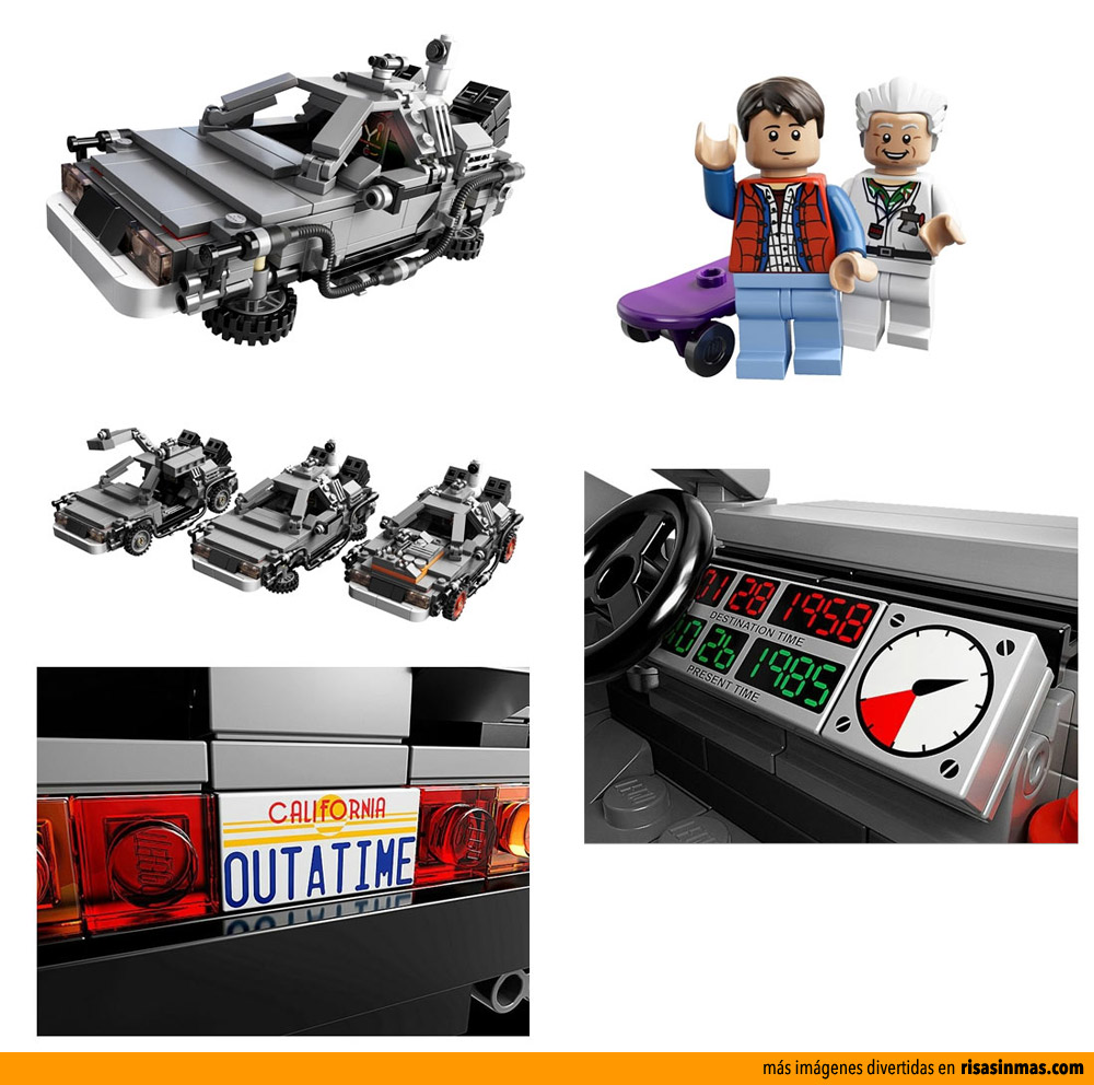 DeLorean DMC-12 de Regreso al Futuro de LEGO