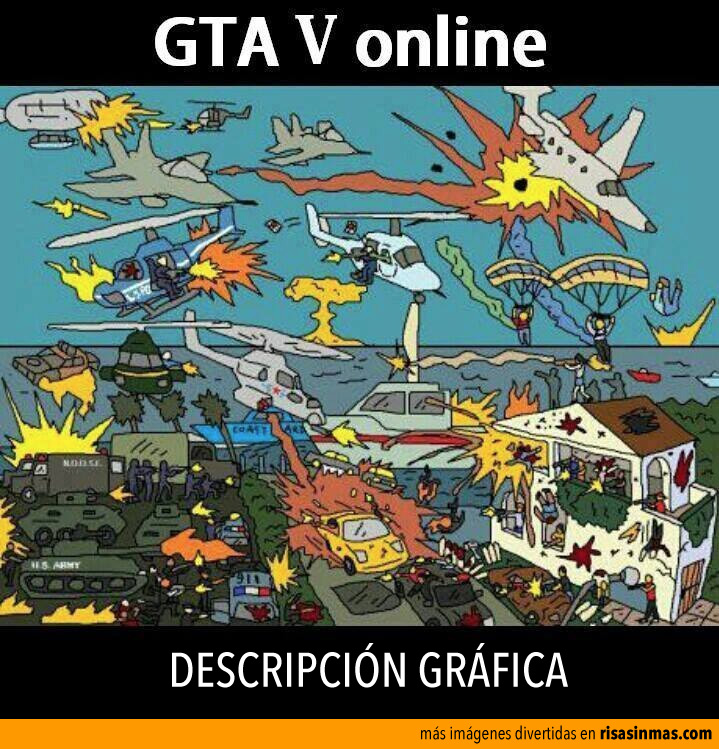GTA V online, descripción gráfica