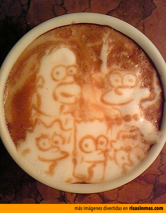Los Simpson en mi café