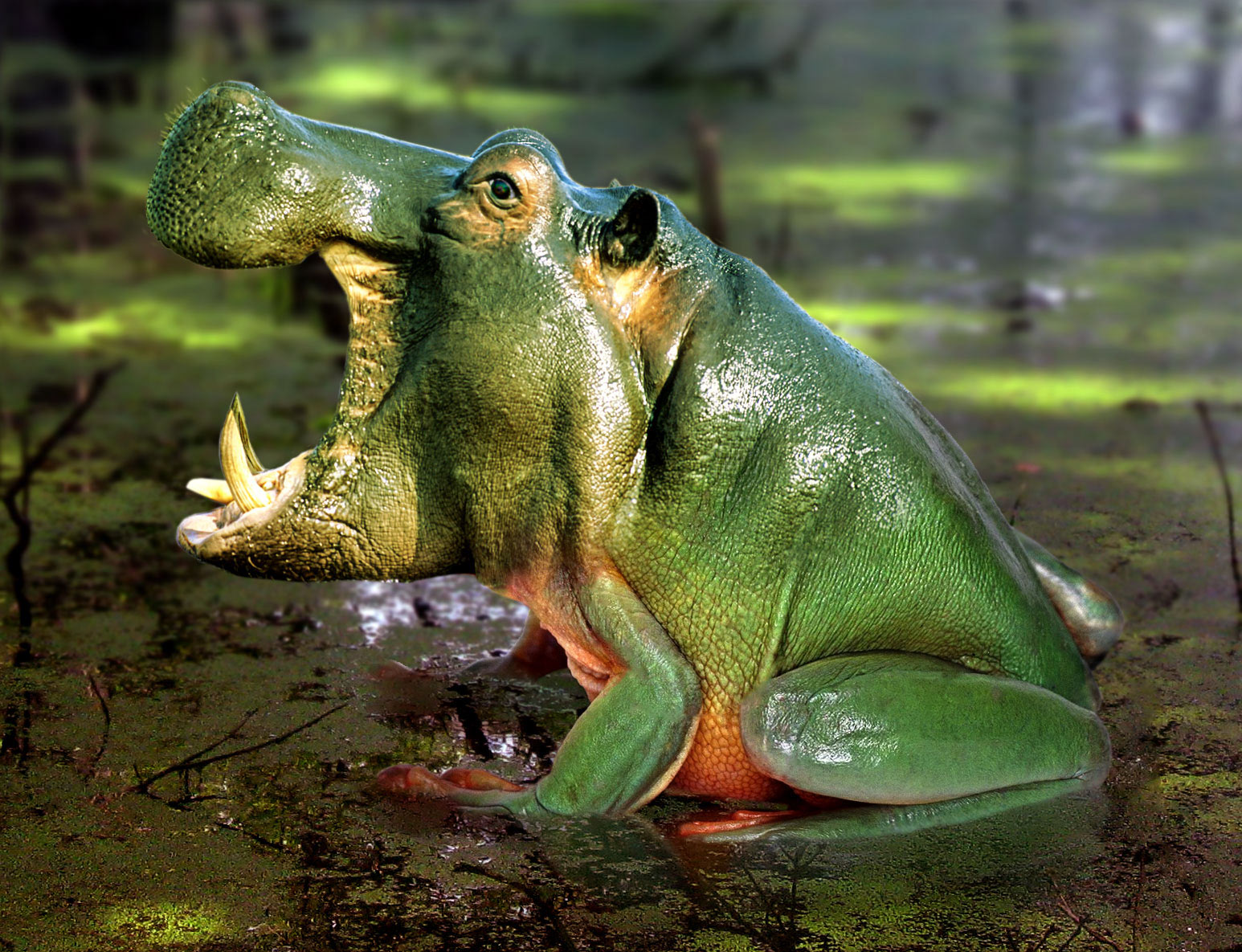 Nueva especie Rana-Hipopótamo