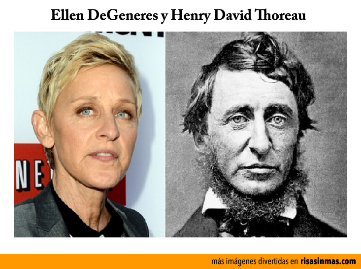 Parecidos razonables: Ellen DeGeneres y Henry David Thoreau