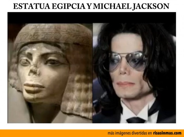 Parecidos razonables: Estatua egipcia y Michael Jackson