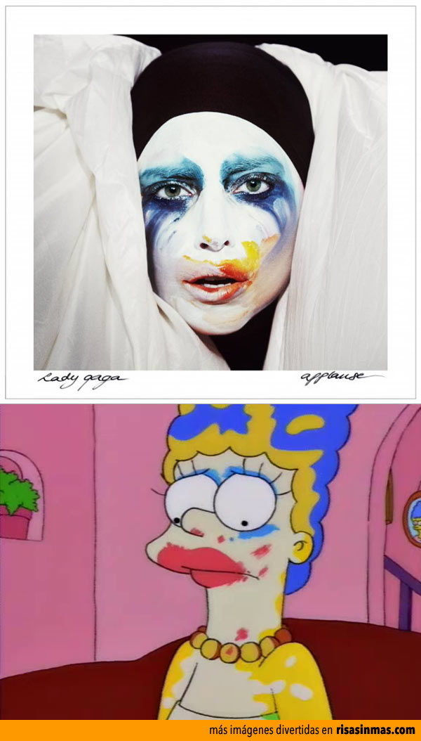Parecidos razonables: Lady Gaga y Marge Simpson