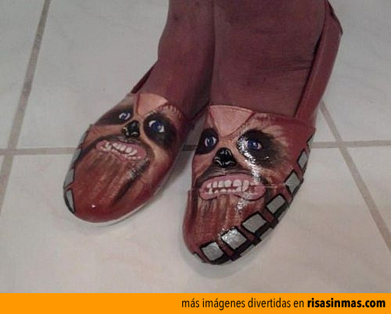 Zapatos horrorosos de Chewbacca