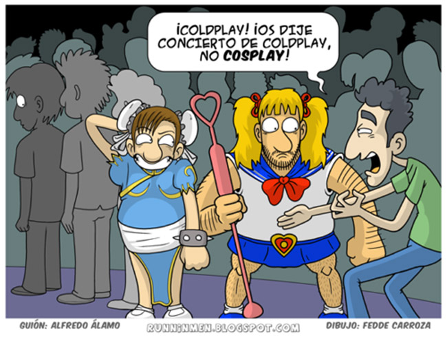Concierto de Coldplay, no cosplay
