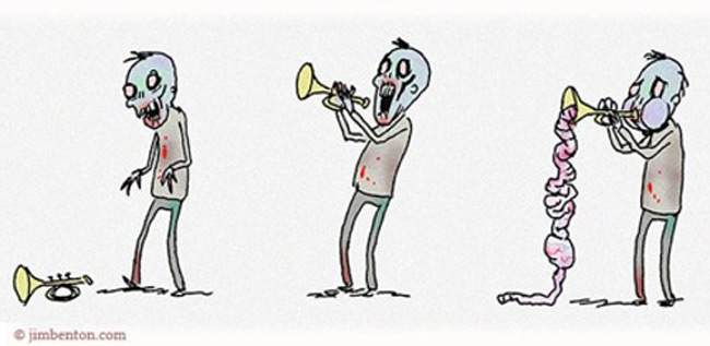 El trompetista zombie