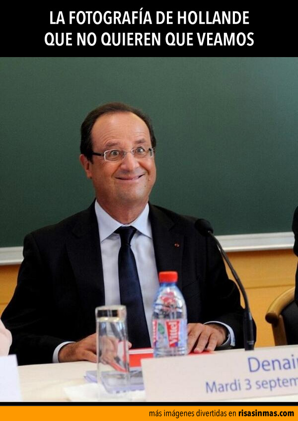 La fotografía secreta de Hollande