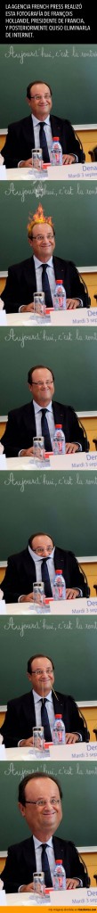 François Hollande, estrella de Internet