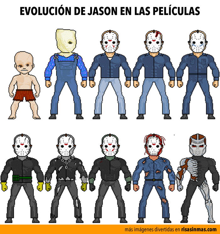 La evolución de Jason en las películas