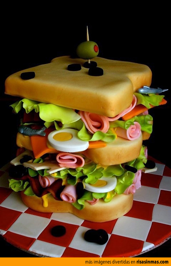 Tartas originales: Tarta sandwich