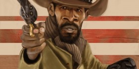 Caricatura de Django desencadenado