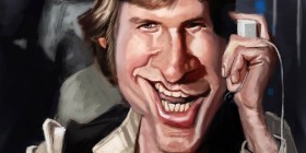 Caricatura de Han Solo