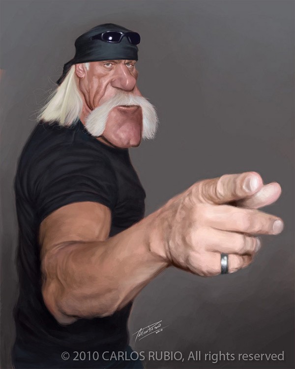 Caricatura de Hulk Hogan