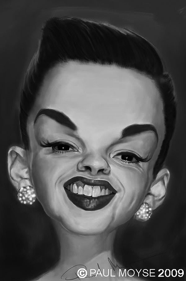Caricatura de Judy Garland