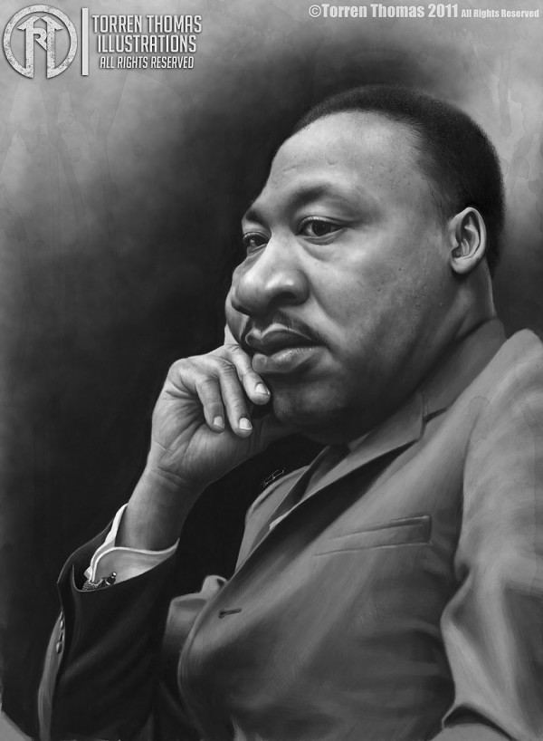 Caricatura de Martin Luther King