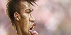 Caricatura de Neymar