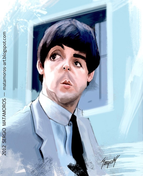 Caricatura de Paul McCartney
