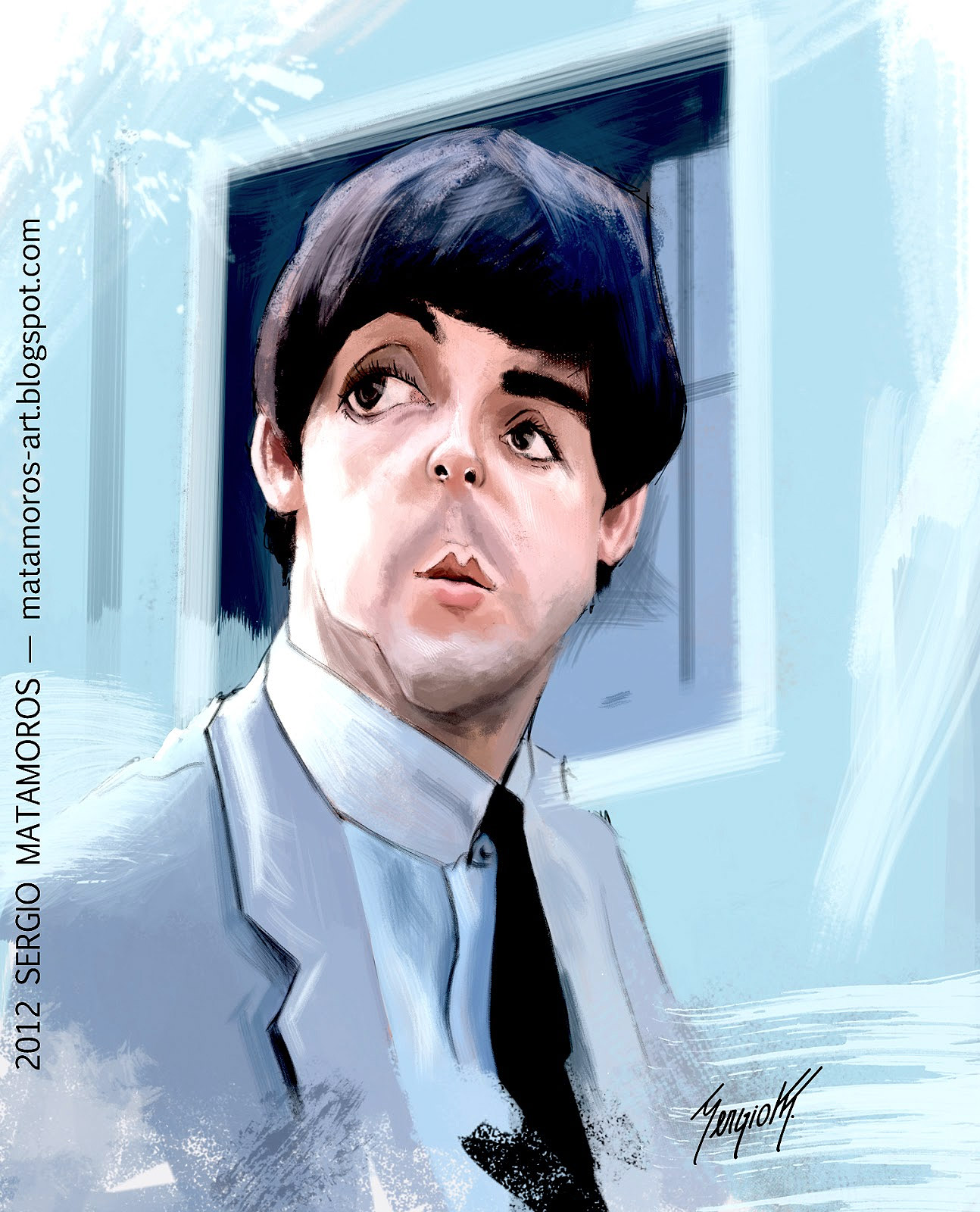 Caricatura de Paul McCartney