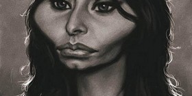 Caricatura de Sophia Loren