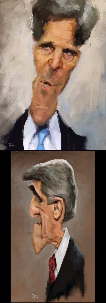 Caricaturas de John Kerry
