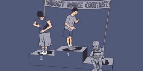Concurso de baile de robot