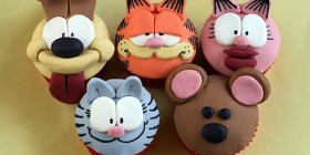 Cupcakes de los personajes de Garfield