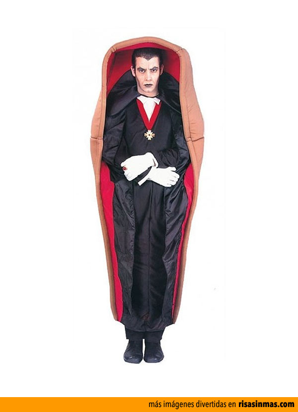 Disfraces de Halloween: Drácula en el ataúd