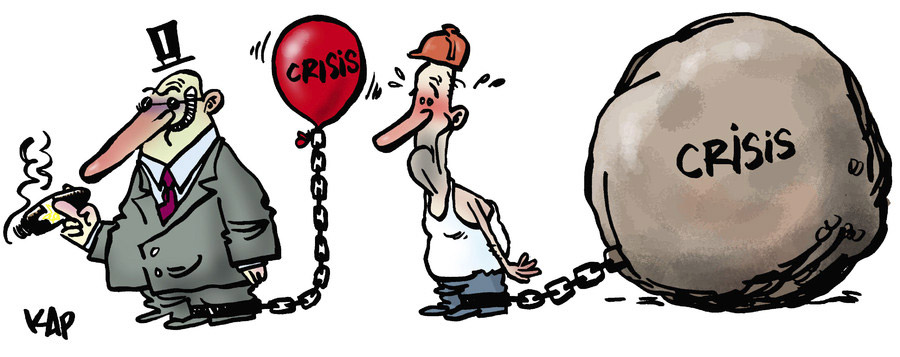 El peso de la crisis