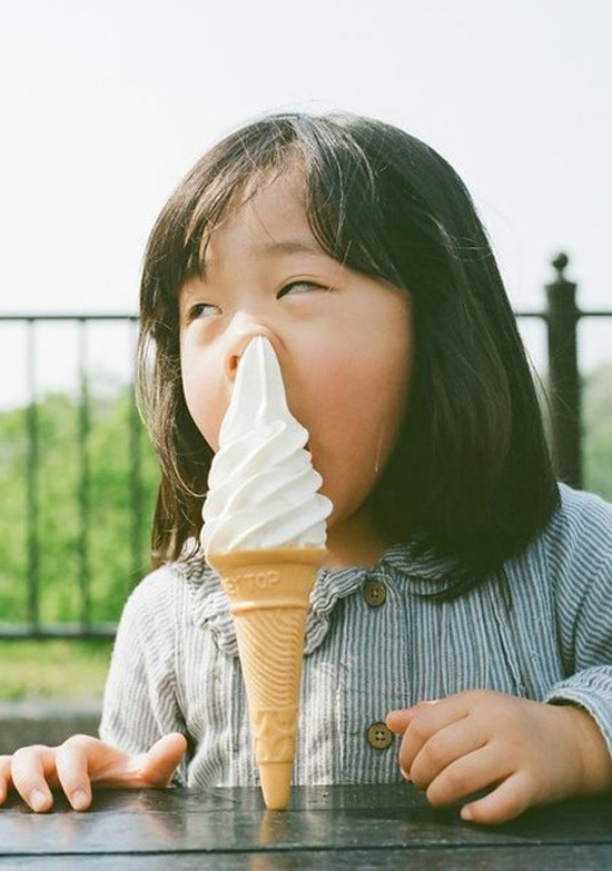 En japón los helados se toman así