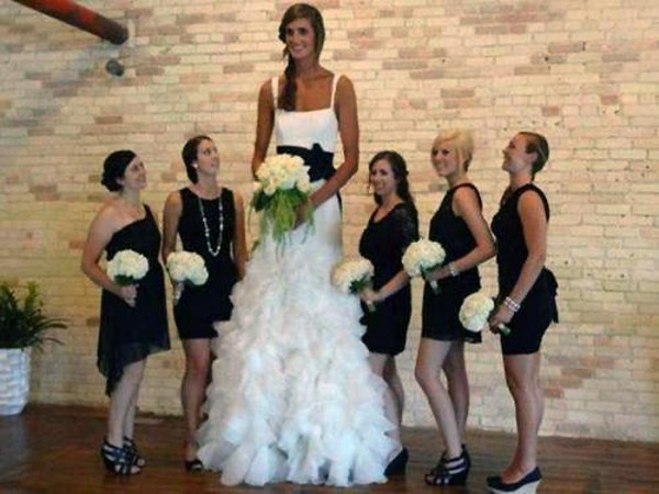 La novia más alta del mundo