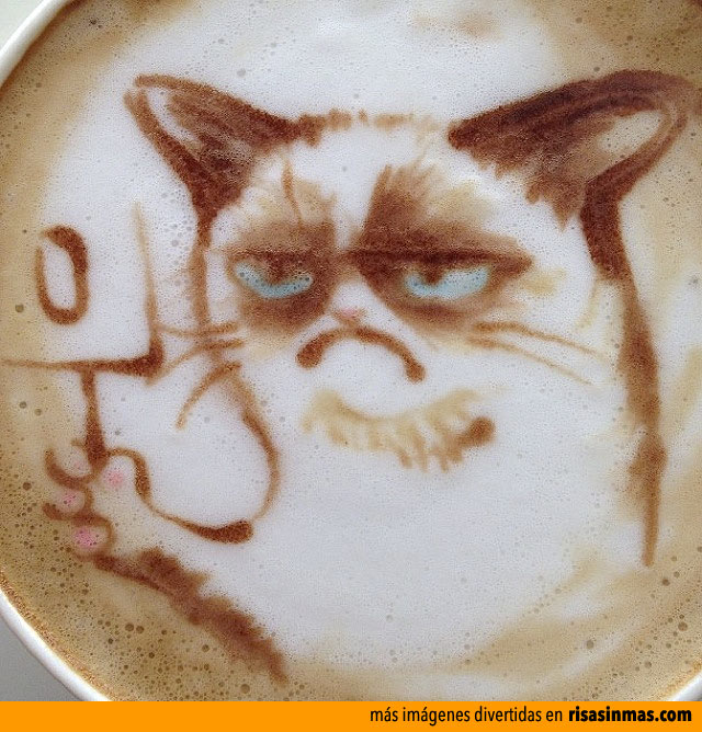 Latte Art: Grumpy Cat