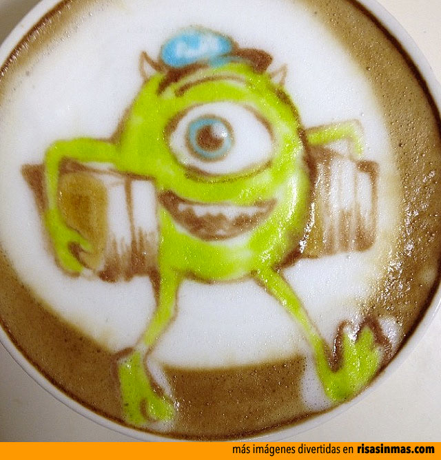 Latte Art: Mike Wazowski