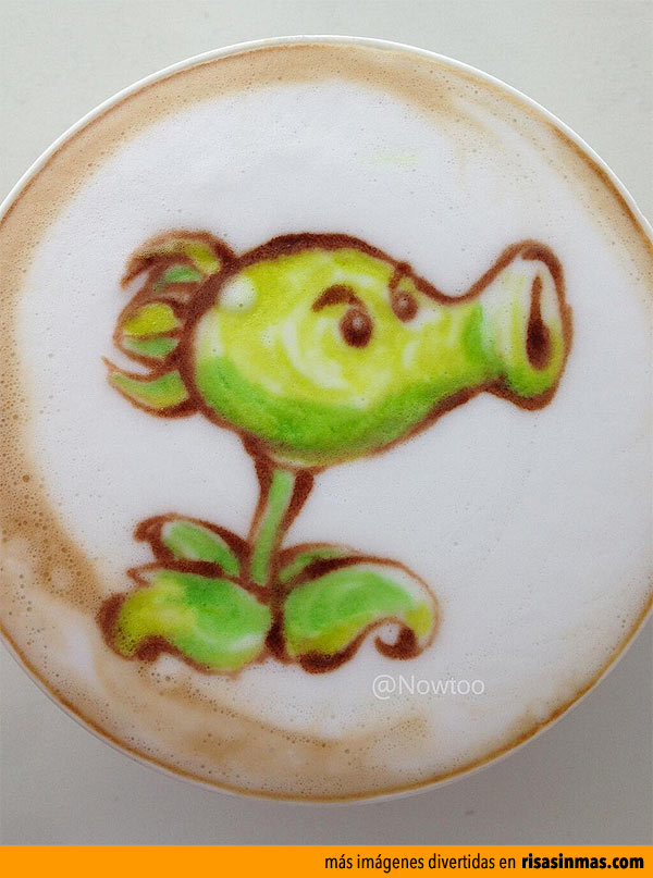 Latte Art: Plantas vs Zombies