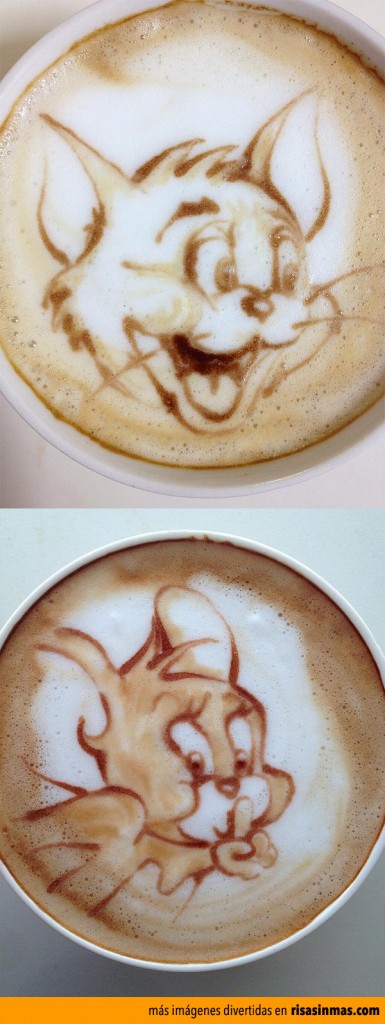 Latte Art: Tom y Jerry