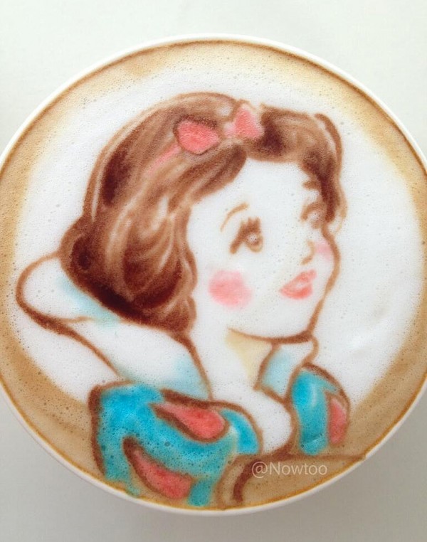 Latte Art: Blancanieves