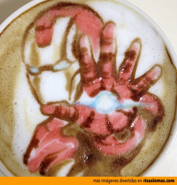 Latte Art: Iron Man