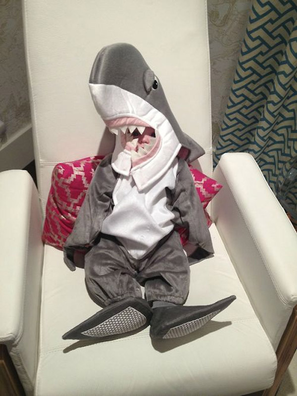 Los mejores disfraces para bebés: Tiburón