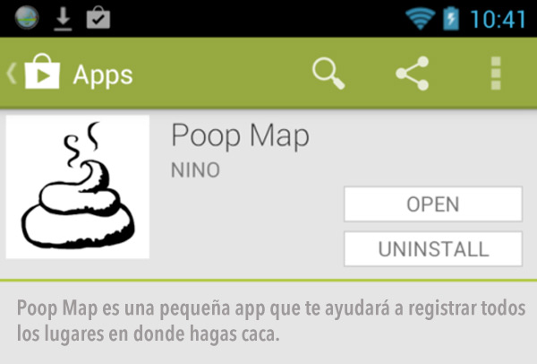 Poop Map, registra los sitios donde haces caca